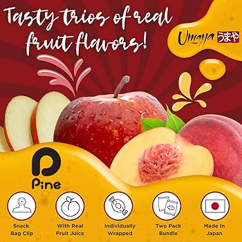 Amazon.com : Umaya Premium Japanese Hard Candy 2 Pk - Apple Trio